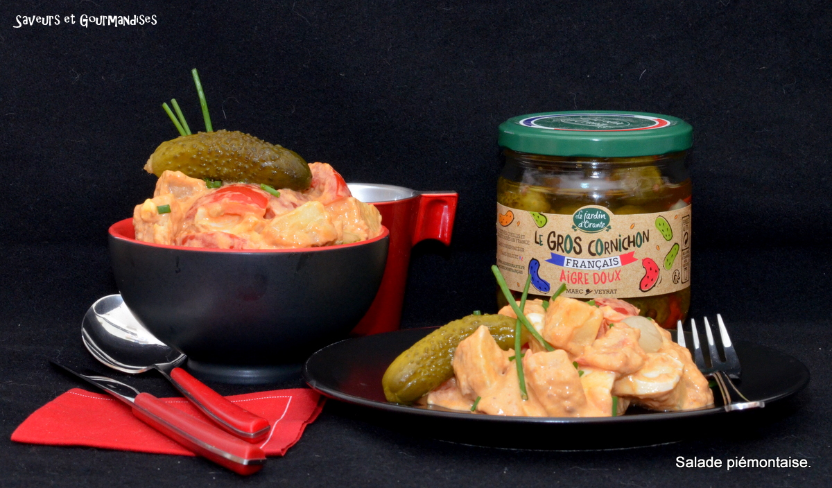 Saveurs et Gourmandises Salade Piémontaise aux Cornichons.