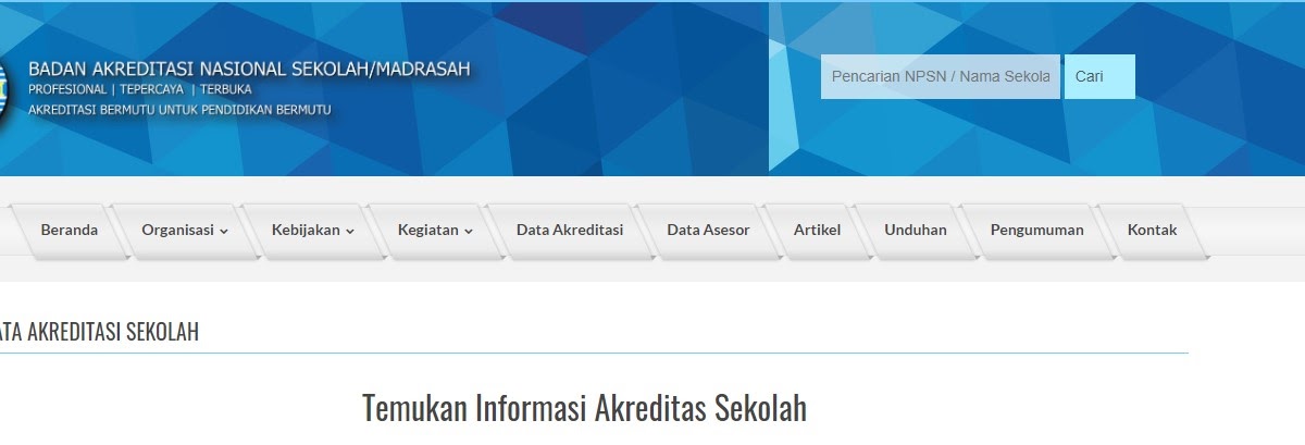 Persiapan akreditasi sekolah 2021