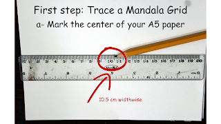 how to draw a mandala grid
