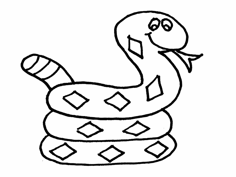 Download Snake Coloring Pages Free For Children