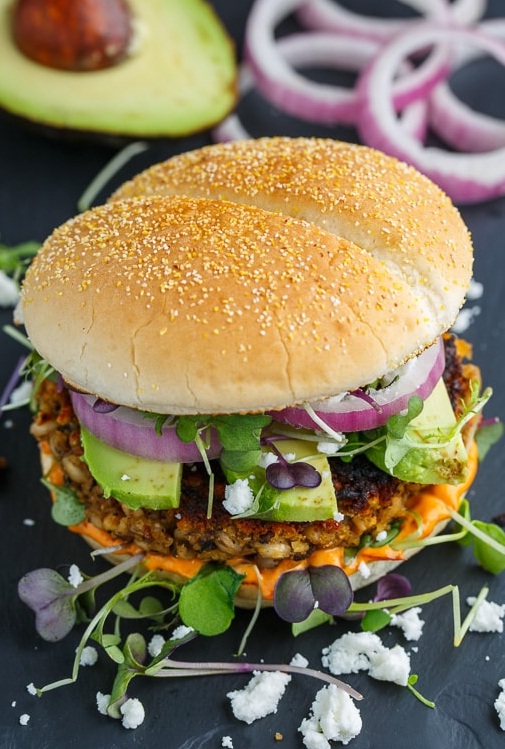 MUSHROOM AND EGGPLANT VEGGIE BURGERS