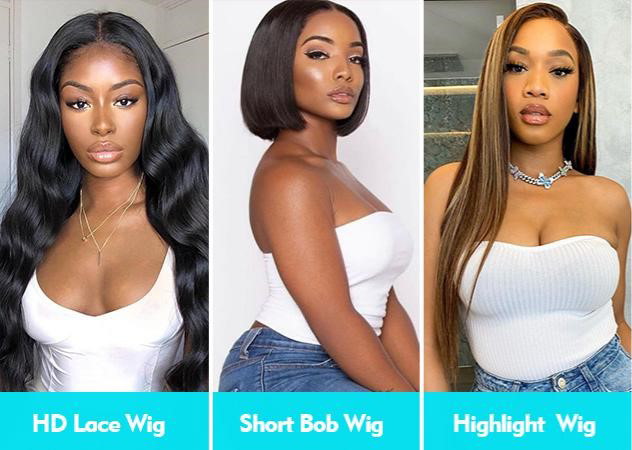 Most popular human hair wigs Clearance