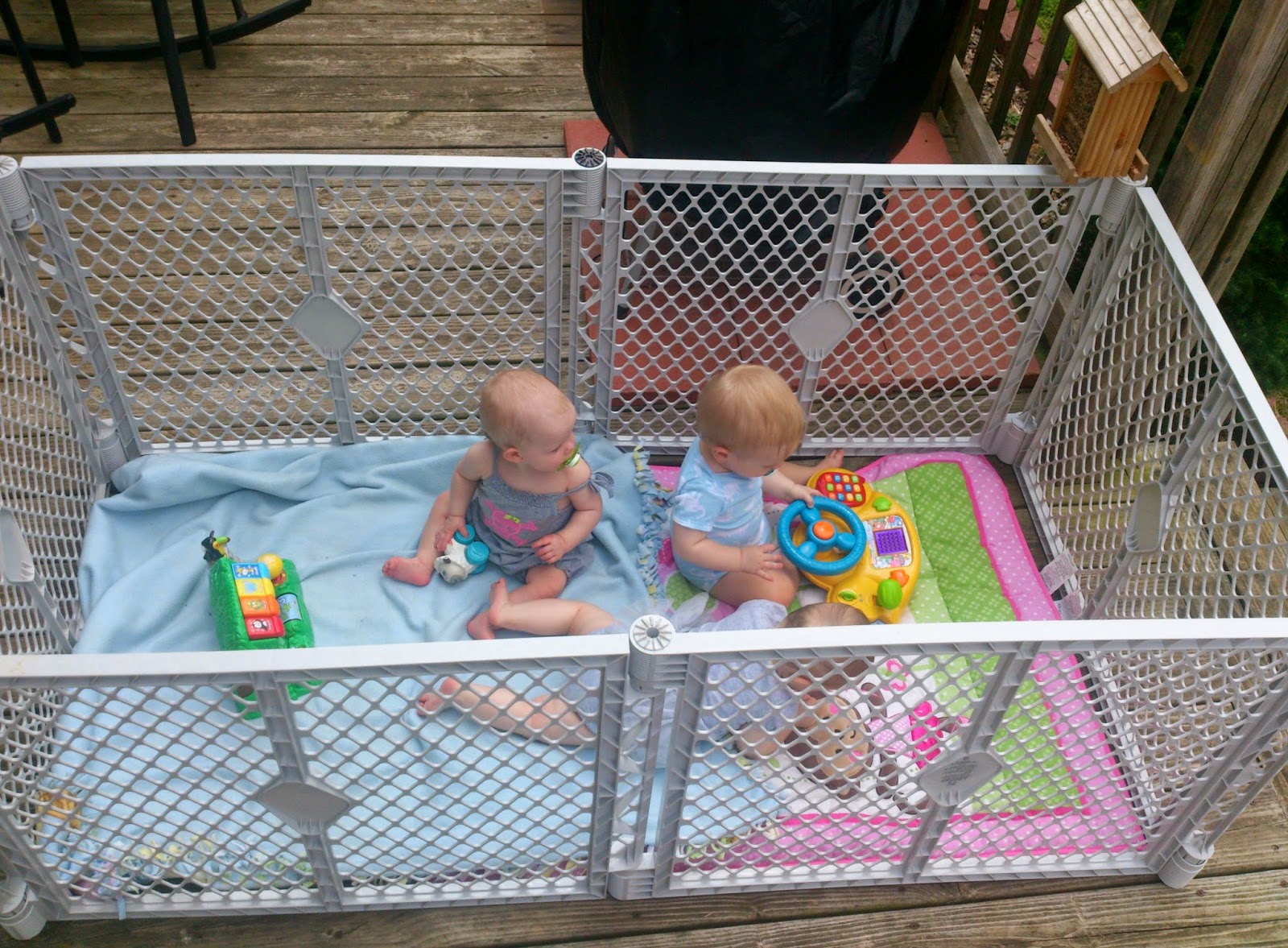 Triplets + Toddler Baby Jail