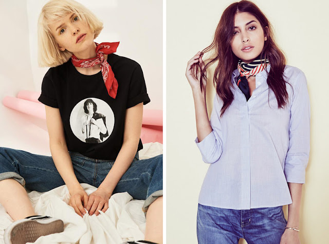 Платок с узором пейсли и геометрическим принтом