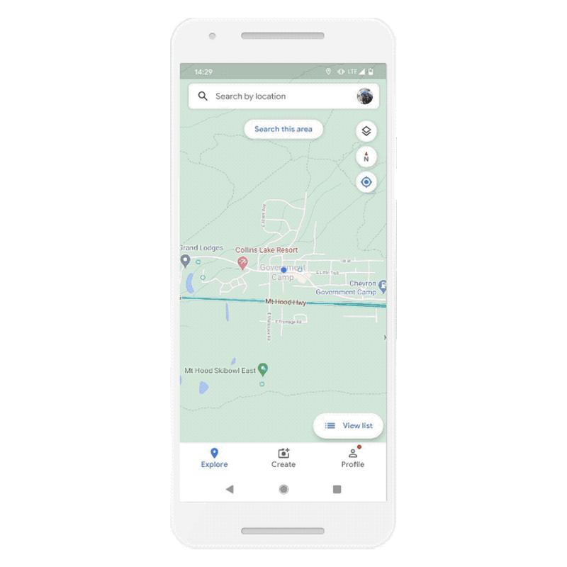Condividere i propri viaggi con Street View su Google Maps