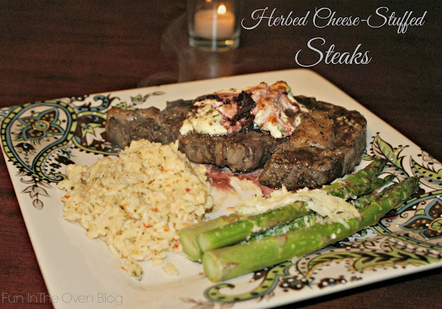 Fun in the Oven: Herbed Cheese-Stuffed Steaks