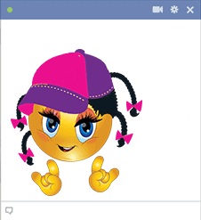 Girl sticker for Facebook