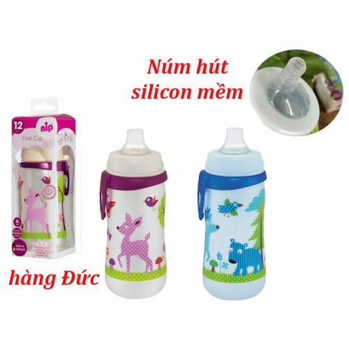 Bình uống nước Nip núm mềm 330ml