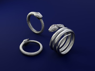 Serpent. Ouroboros. Custom Jewelry Design.