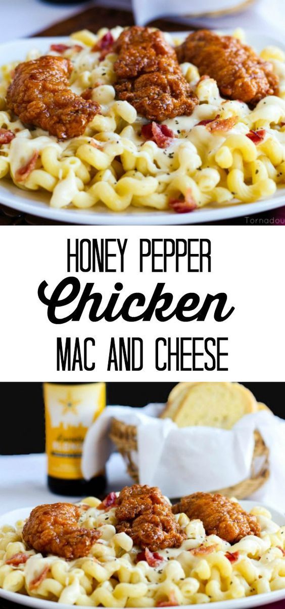 Honey Pepper Chicken Mac and Cheese Recipe AzzFeed