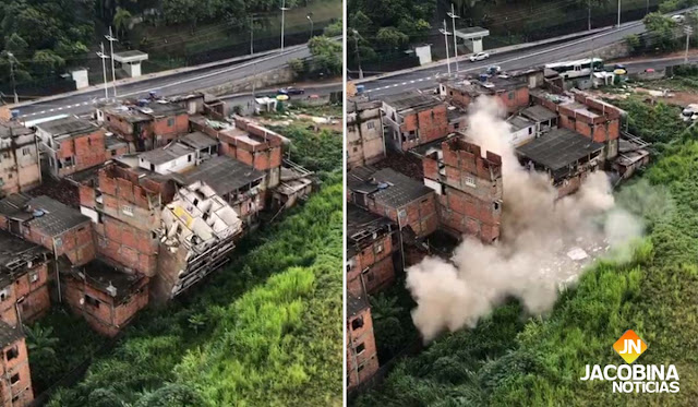 Imóvel desaba no bairro de Narandiba, em Salvador; veja vídeo