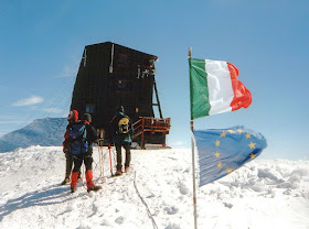 The mountain hut on the top of Punta Gnifetti remains the highest building in Europe at 4,554m