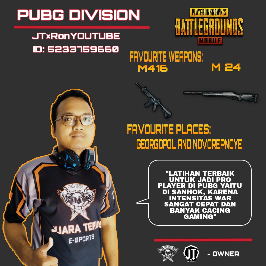 Geto Katanya Open Member Juara Terus E Sports Free Fire Pubg 2019