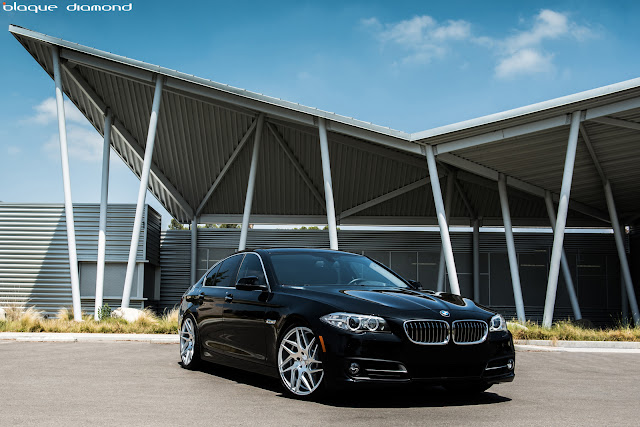 2015 BMW 535i Fitted With 20 Inch BD-3's in Silver - Blaque Diamond Wheels