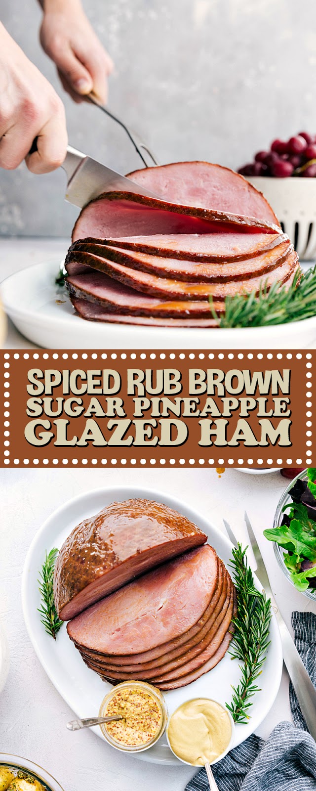 SPICED RUB BROWN SUGAR PINEAPPLE GLAZED HAM