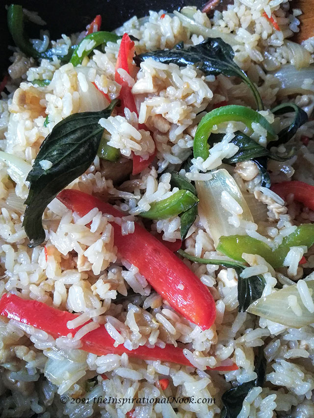 Authentic Thai Basil Fried Rice Khao Pad Thai
