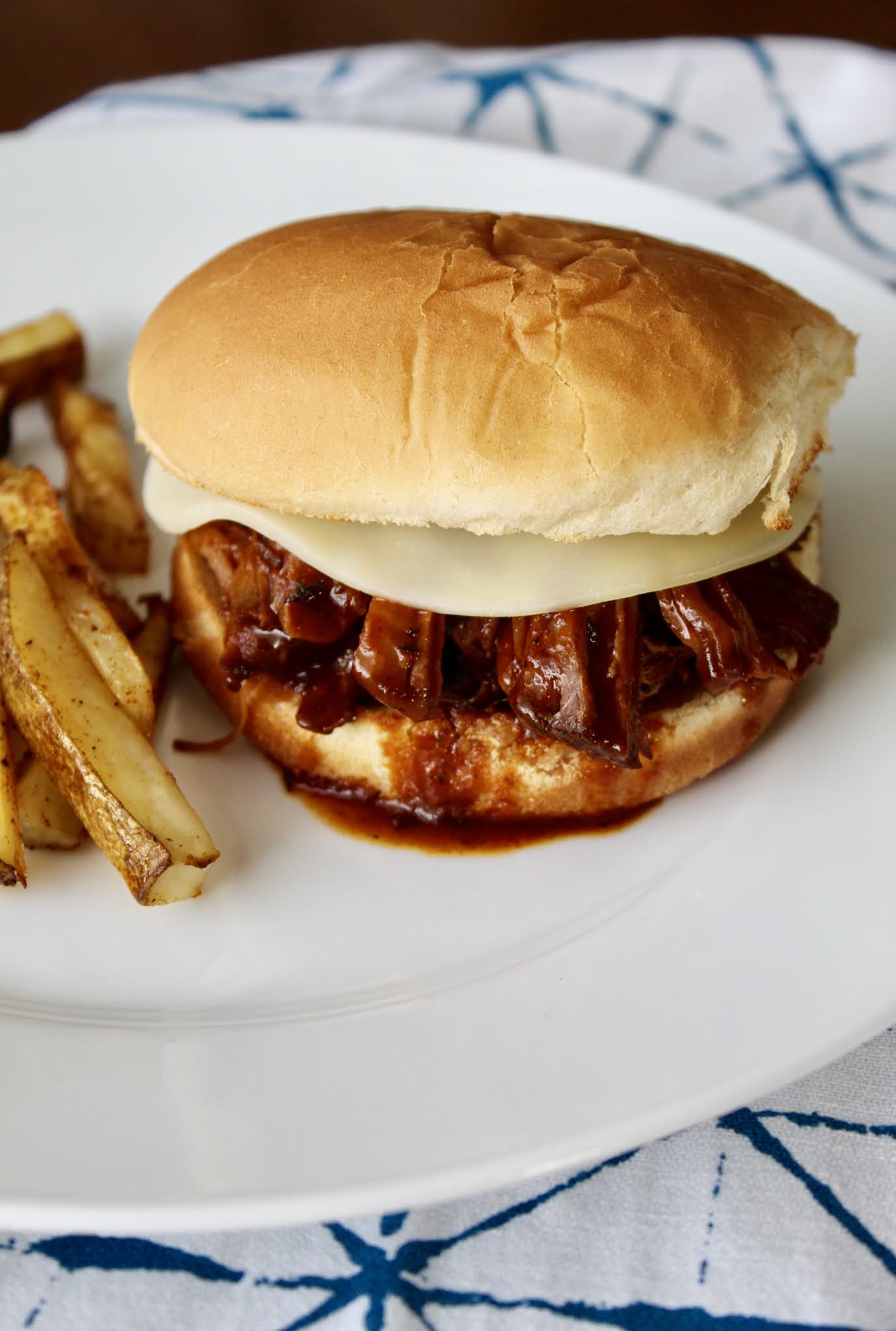 Slow Cooker Smoky BBQ Beef Sandwiches
