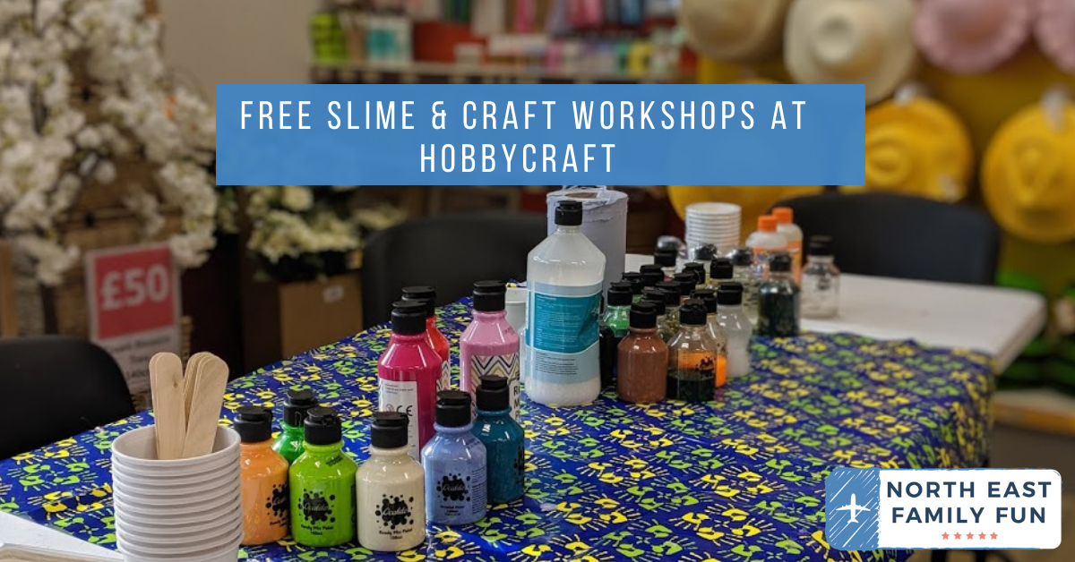 FREE Slime & Craft Workshops at Hobbycraft 