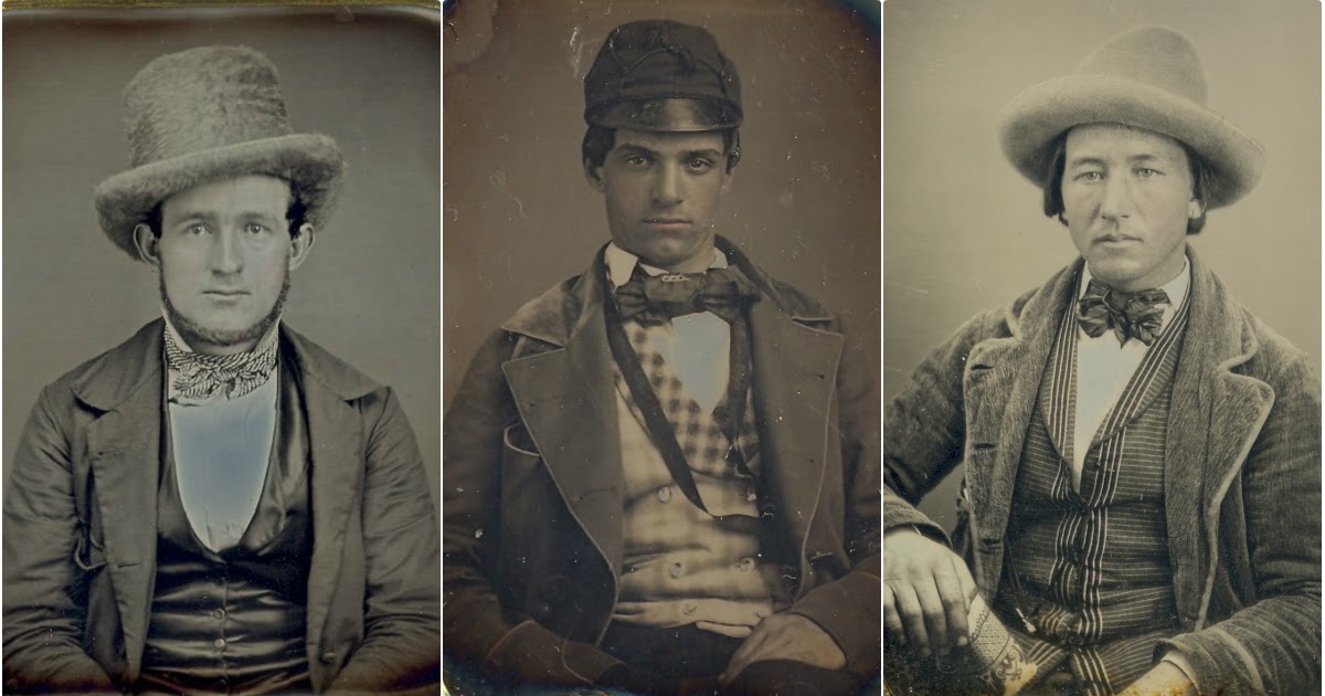 Cool Photos Show Hat Styles For Men in the Mid19th Century Vintage