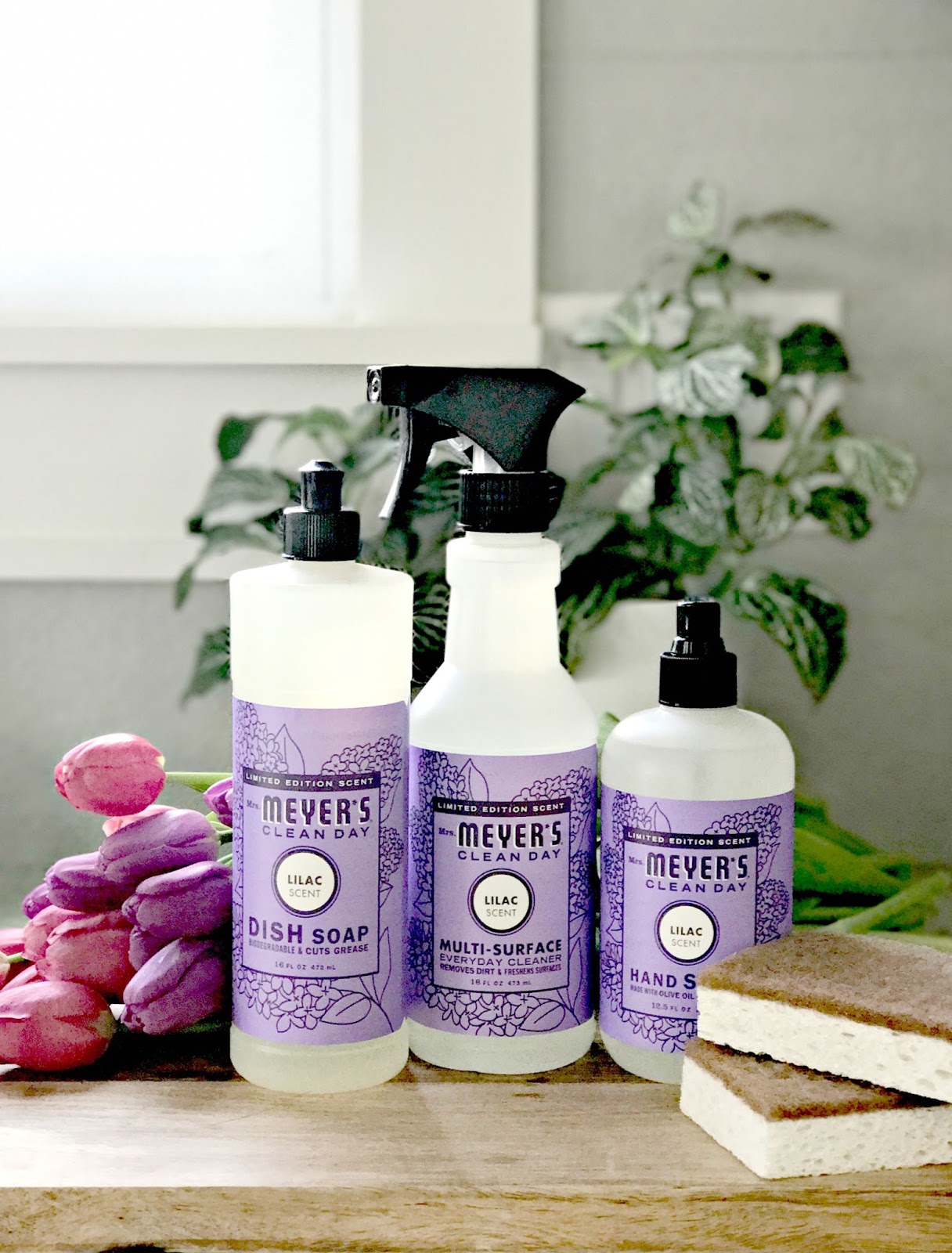 Spring clean with a FREE Mrs. Meyer's set (in their beautiful spring
