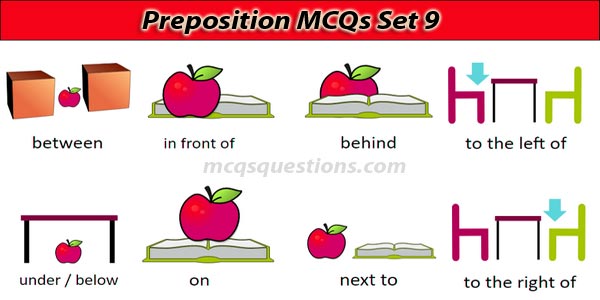English Preposition MCQ With Answers Set 9