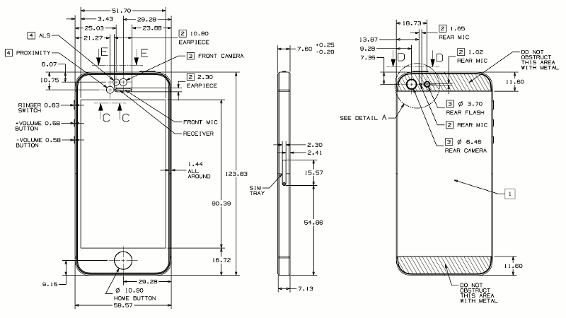 iPhone 5 dimensions