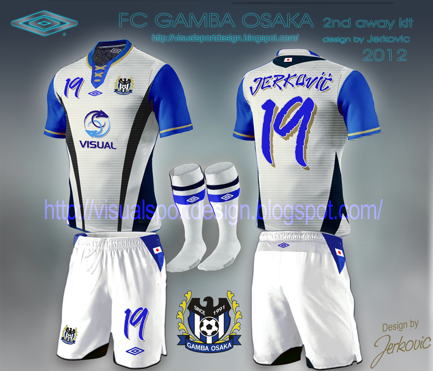 Visual Sportwear Unique Design: FC GAMBA OSAKA UMBRO