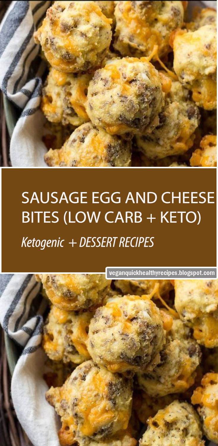 SAUSAGE EGG AND CHEESE BITES (LOW CARB + KETO) Most Popular Recipes