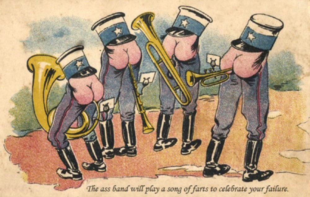 Humorous Musique du General Oku Postcards From the Early 20th Century ~  Vintage Everyday