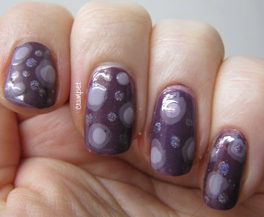The Crumpet: Recycled Nails - Purple Holo Dots