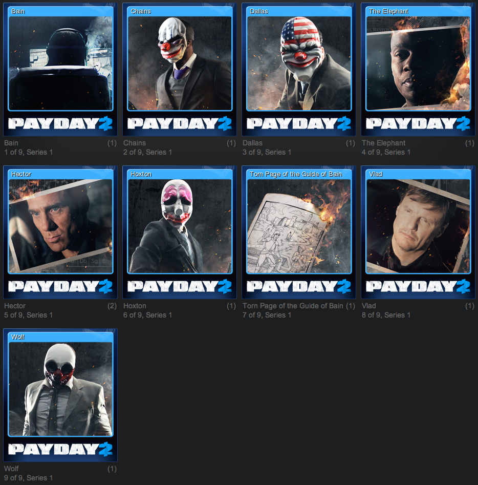 payday 2 business cards