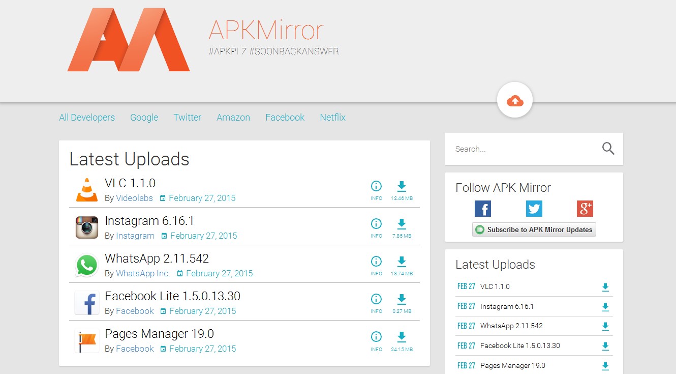 APK Mirror, Toko Aplikasi Android Gratis Alternatif Google