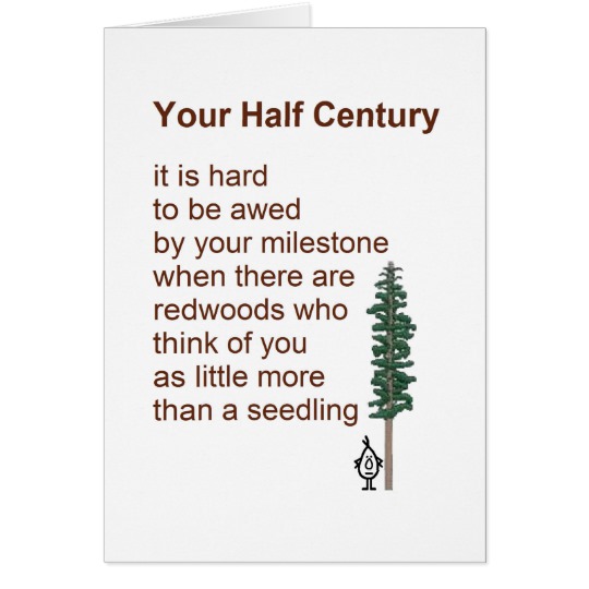 Funny 50th Birthday Poems Birthday