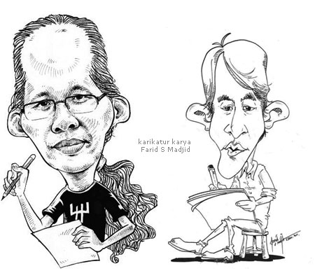 Dadang Pribadi dan Reza in Karikatur by Farid S Madjid