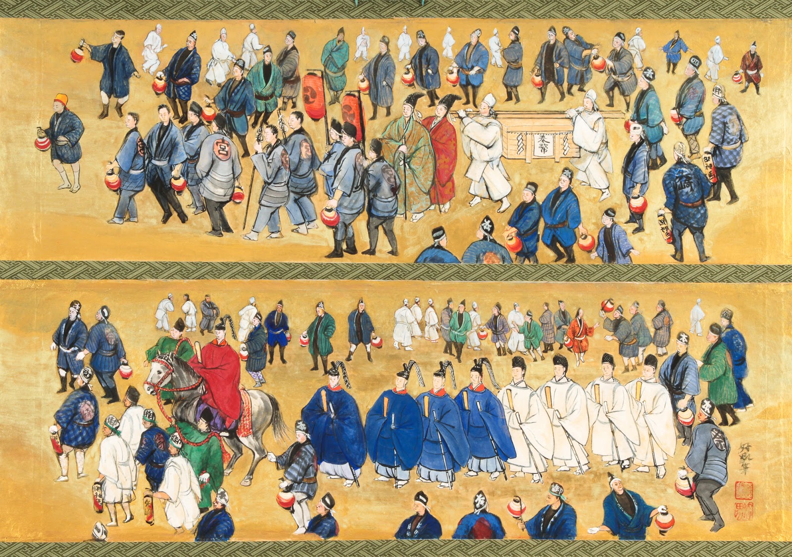 綾部好男　画家 祭道楽絵師・綾部好男 先生が描く墨絵『昇竜』を北竜町に寄贈
