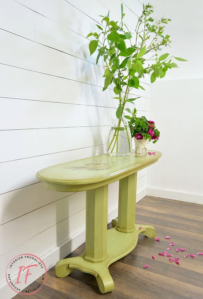 Green French Console Table