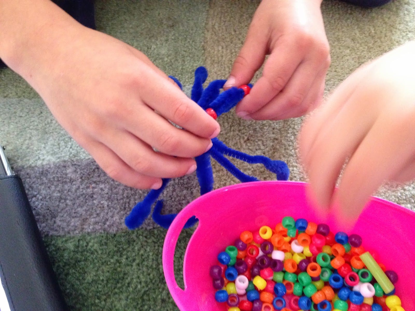 Time for Play: Pipe Cleaner Spiders