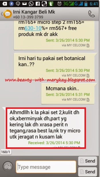 Mary kay Botanical Effect user testimoni