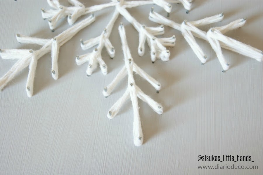 diy navideño con hilo