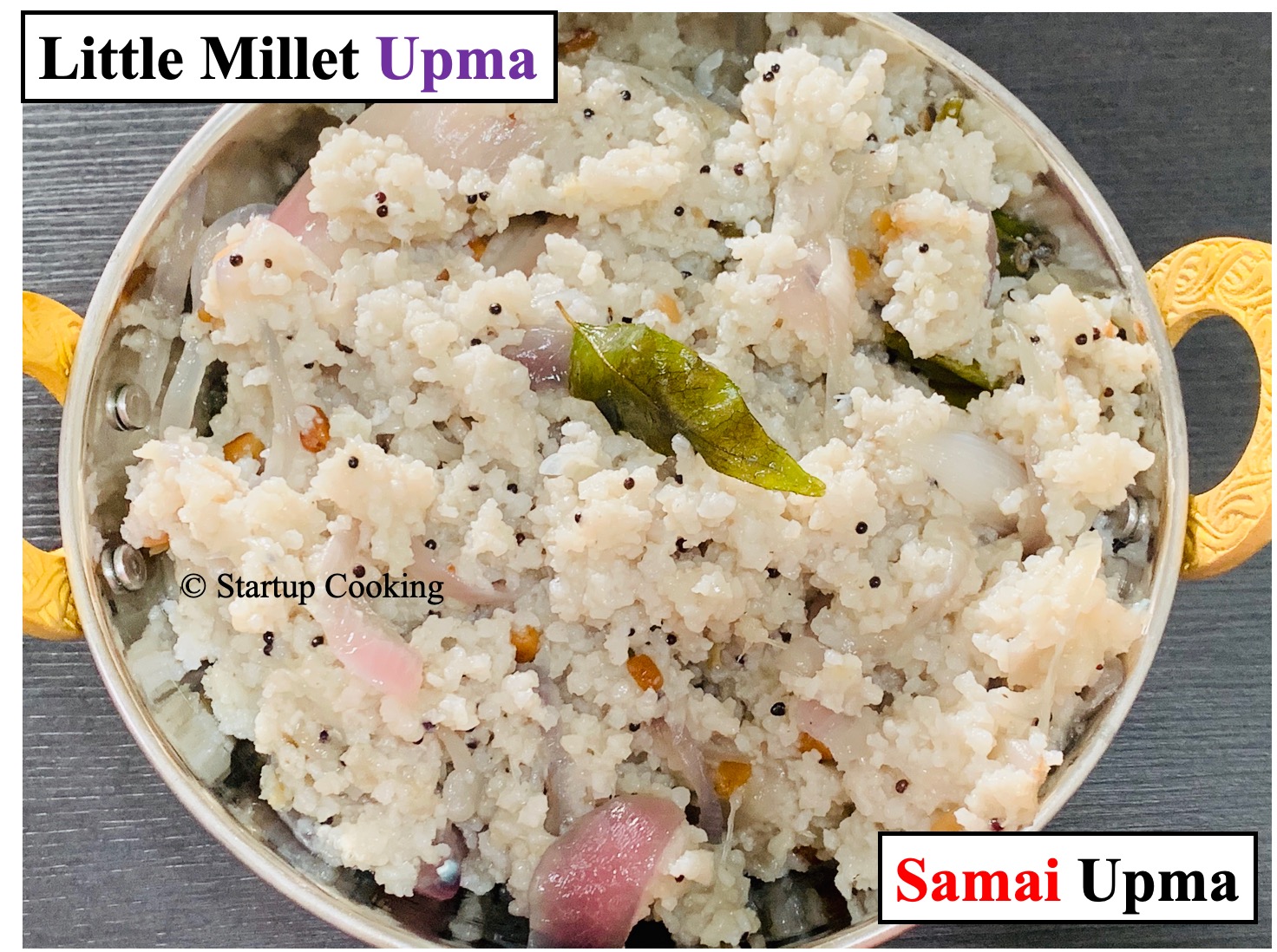 Little Millet Upma Recipe Samai Upma Millet Recipes Startup Cooking
