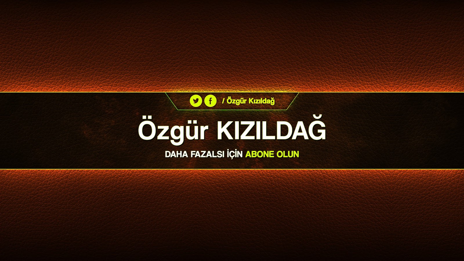 Download Youtube Banner PSD Vol.2 - Özgür Kızıldağ - Genel Blog