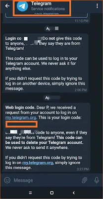 How to Delete Telegram Account Permanently on Android - Enter the confirmation code