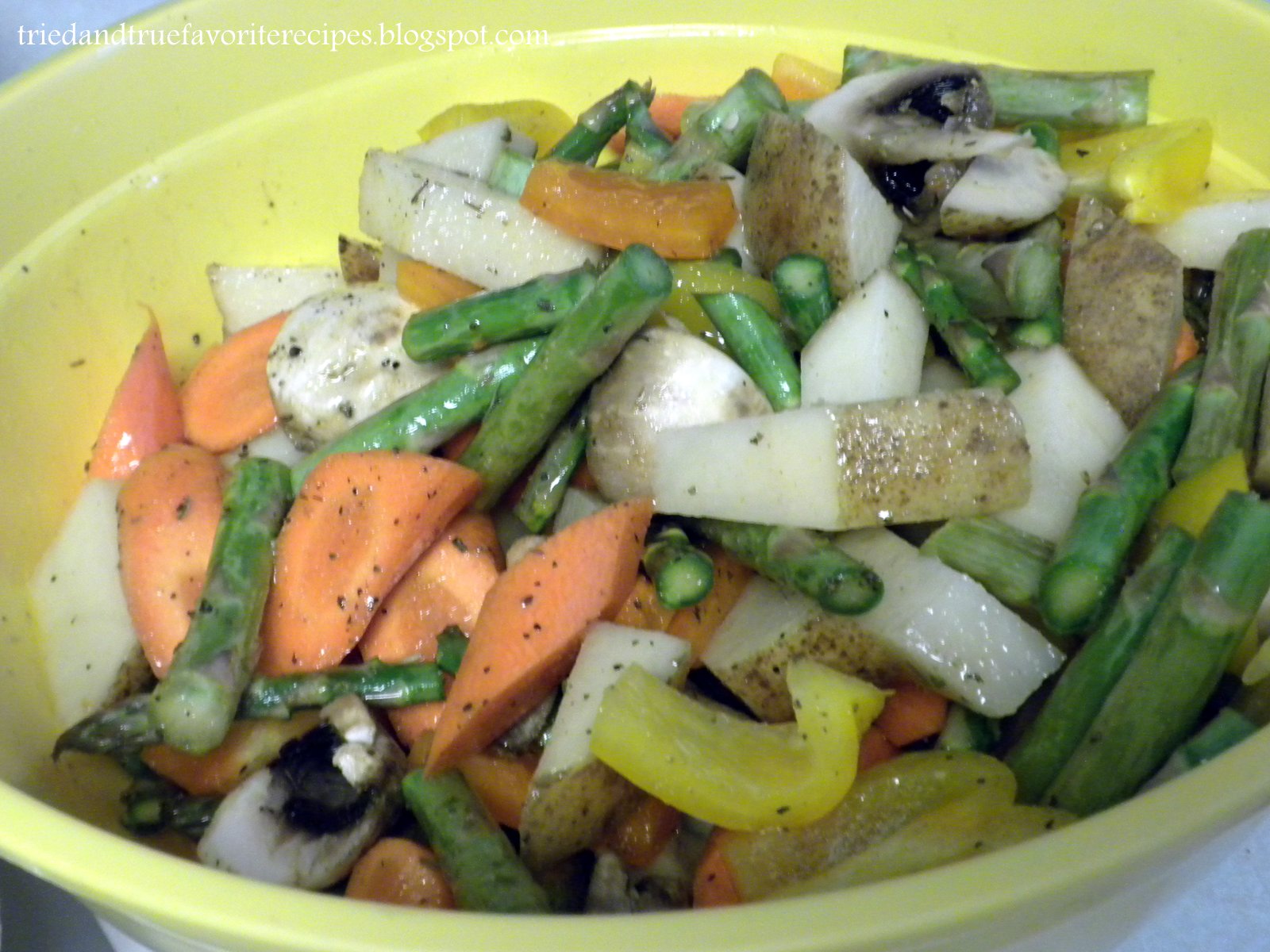 Tried and True Favorite Recipes Oven Roasted Vegetables