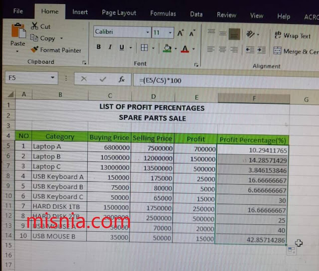 result percentate formula result percentate formula