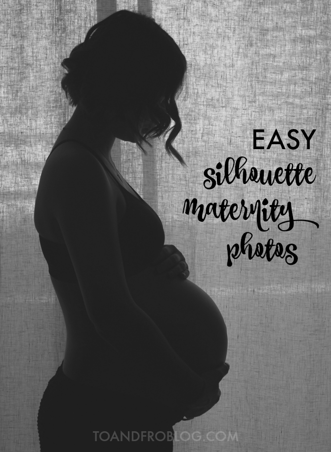 How to Take Easy Silhouette Maternity Photos To & Fro