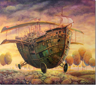 pinturas-surrealistas-oleo-barcos