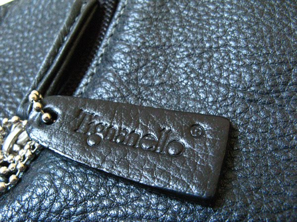 TIGNANELLO BLACK LEATHER HOBO HANDBAG