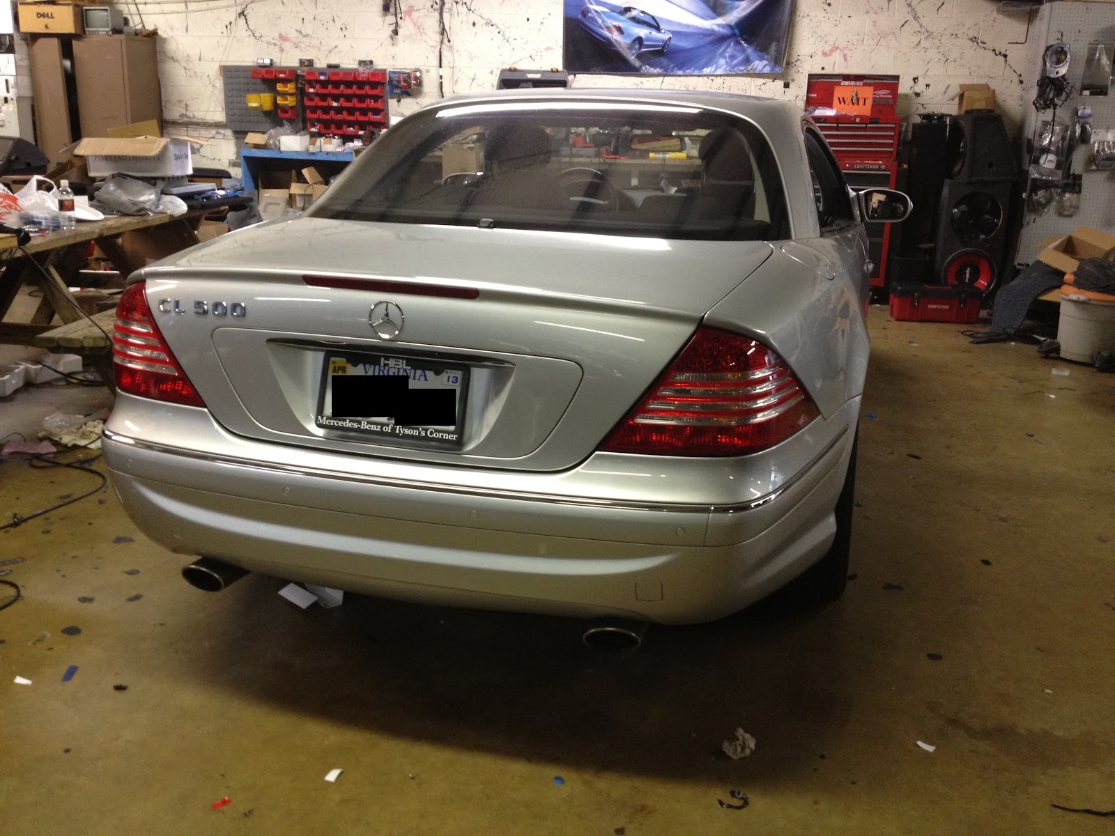 Hurleys Auto Audio Mercedes CL500 for Navigation, Bluetooth, and Back