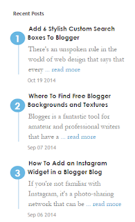 10 Most Popular Recent Post Widget For Blogger
