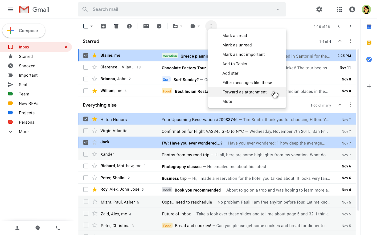 Google Workspace Updates: Send emails as attachments in Gmail